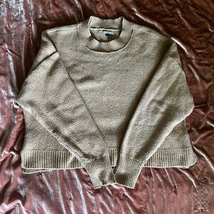 American Eagle Oversize Camel Sweater